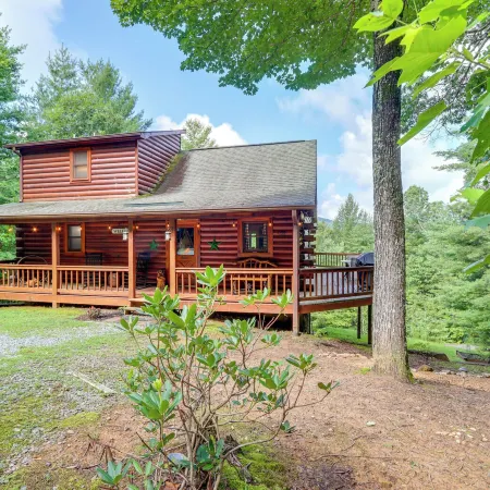 Hot Tub & Game Room: Charming Morganton Cabin!