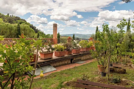 Melachecca:Tuscan chianti villa, private park 2 apt love views Отели в г. Поджибонси