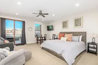 Modern studio with huge balcony overlooking main street in Grand Lake Hotels in Grand Lake