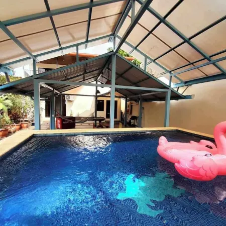 Spacious 5-bedroom beach house in delightful Playa Carrillo with WiFi, AC