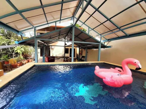 Spacious 5-bedroom beach house in delightful Playa Carrillo with WiFi, AC