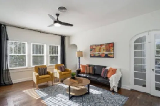 Colorful, waterside home