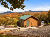 LURAY Couples Mountain Log Cabin #10 Fireplace Hot Tub Near Shenandoah Park
