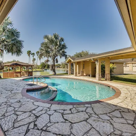 Pool & Game Room: Waterfront Harlingen Home Hotels in Harlingen