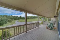 Creekfront Hayesville retreat w/ wrap-around porch and views!