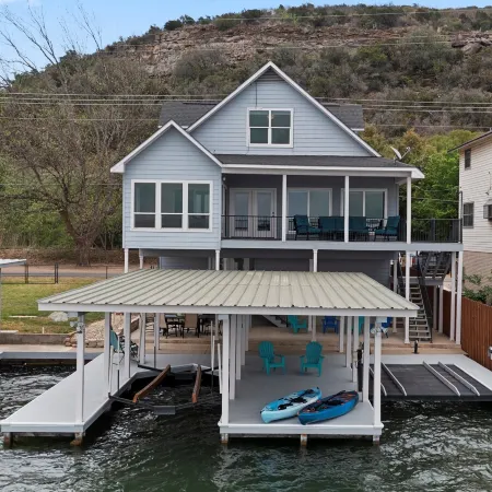 Guest Favorite on Open Water! 1500Sqft Covered Decks, Game Rm, & Dogs Welcome!