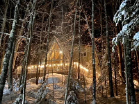 Apres’ Haus: Comfy A-Frame centrally located in Whitecap Village with fireplace Hotels in Iron County
