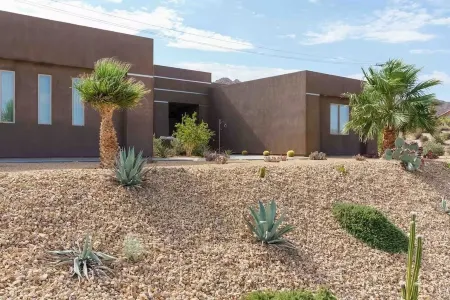 Modern desert pool house