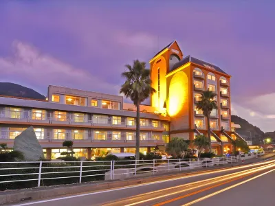 天草下田温泉 望洋閣 天草夕陽八景② 十三仏公園の夕陽周辺のホテル