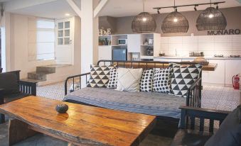 Villa Memory-Modern White Open Kitchen