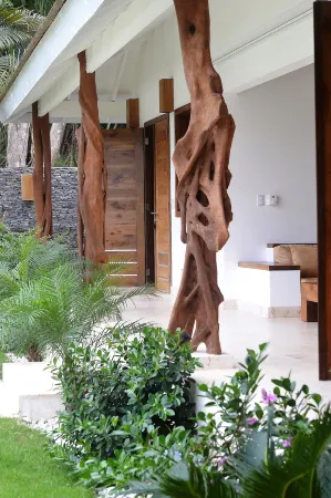 Las Terrenas Front Beach and Garden Villa with Private Staff