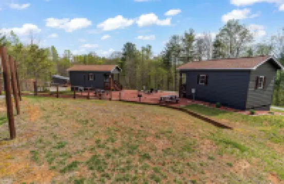 The Fire Cabin sets in the heart of the beautiful Moravian Falls