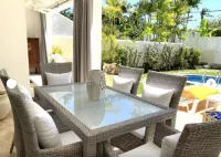 Stunning, Gated Villa opposite the best beach in Barbados with its own pool