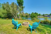 Dock, Water Views: Dog-Friendly Ocean Shores Home! - 4-Star
