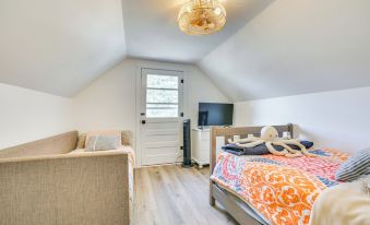 Deck and Scenic Views Lakefront Cottage in Hale!