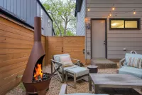 프라이빗 풀, 파이어핏, 파티오, 이스트 오스틴 다이닝, 음악, 예술, 벽화까지 걸어서 갈 수 있는