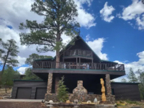 The Treehouse a 4-bedroom log cabin on 3 acres in Heber-Overgaard Hotels in Heber