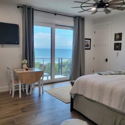 SALTY DOG LODGE  Unit #1 -New King oceanfront Studio Pet Friendly! 954-616-7200