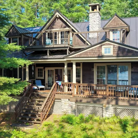 Camp Bear Claw, private home on the shores of Oseetah Lake.