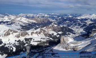 Alpenchalet Weidhaus Gstaad Ferienwohnung im Dachstock, Studio Und Zimmer im EG