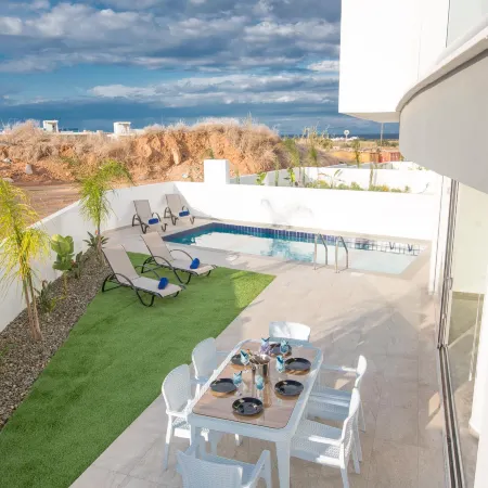Villa Prol24,Brand New 2Bdr Protaras Villa with Pool,Close to Fig Tree Bay Beach