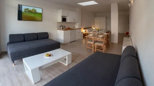 Vacation apartment in Würzburg city with terrace incl. parking spaces in front of the door