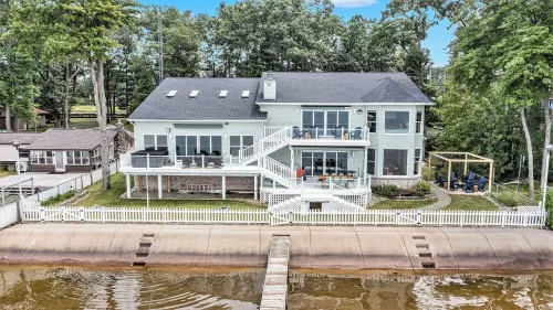 6BR Houghton Lake House w/ Indoor Pool, Hot Tub, and Golf Simulator - Sleeps 24 Hotels in Denton Township