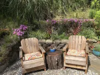 Adorable cottage w/ ocean views, redwoods, and a hot tub. Pets OK!
