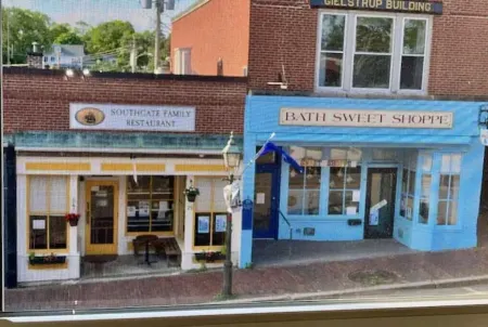 Modern style in historic building in downtown Bath