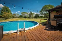5 acre Paradise-Shawnee Wine Trail, Pool, Pond, Firepit, Pet Friendly - 홈스테이