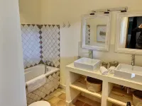 Air-conditioned stone villa with heated swimming pool + town center parking space