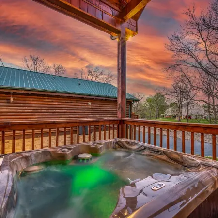 A Barrel of Fun- Riverfront Cabin with Hot Tub, No Steep Roads, Fishing Nearby
