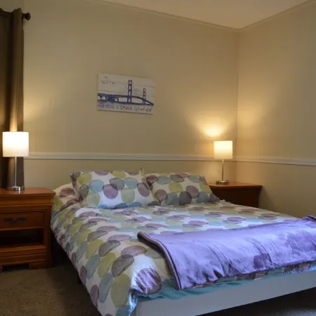 A block from the beach! A beautiful wooded spot a 5 minute walk from Lake MI..
