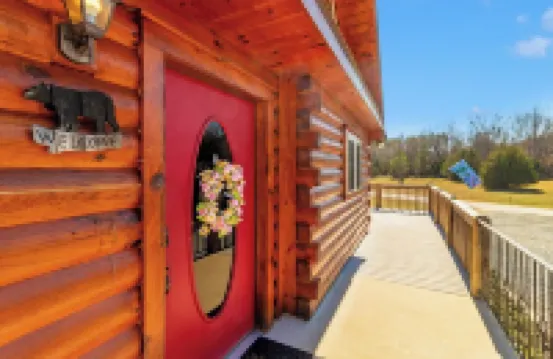 7 Person New Hot Tub  at Stunning Log Cabin 4 Bed 4 Full Bath  5 Min  to TI
