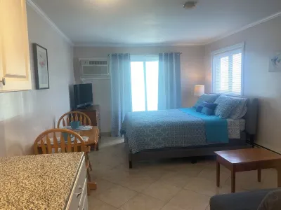 Beach front , across the street form the sand