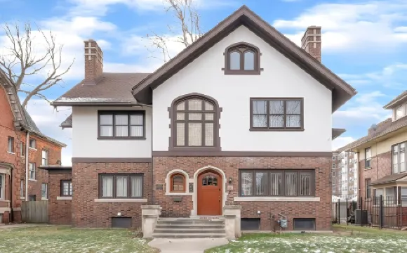 Spacious 5 BR house in the Historic Virginia Park District of Midtown Detroit.