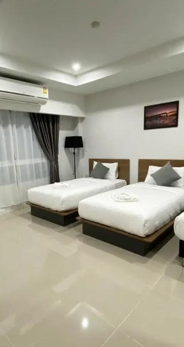 ห้องพักสำหรับสามท่านพร้อมวิวเมือง