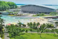 水濱天堂泳池 - 燒烤 - 陽台用餐 貝維尤住宿飯店