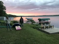 Lakeshore Cabin On The Waters Edge of Bone Lake