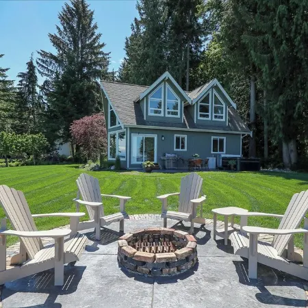 Open Design West Coast Home on 1600 Feet of Private Waterfront