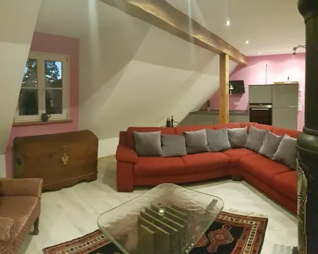 Charming holiday apartment on the Lindenhof in Garz on Rügen