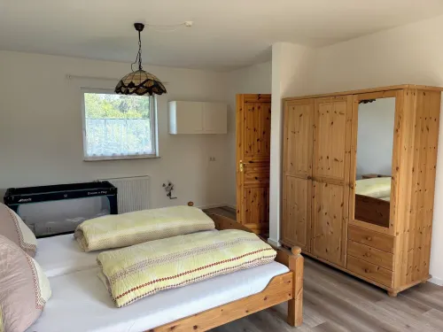 Vacation apartment "Rheintal" - bedroom with kitchenette on the first floor