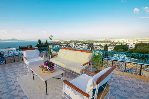 Maison l'Étoile de Sidi Bou Saïd - 360° Sea View - 公寓