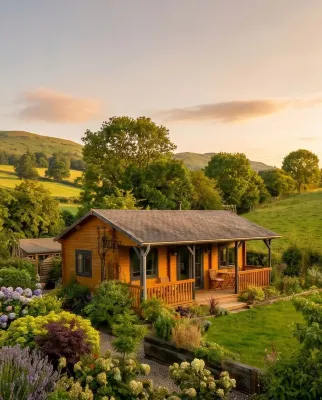 Rural cosy cabin with log burner on the lowlands of the famous Malvern Hills. - 3 stelle