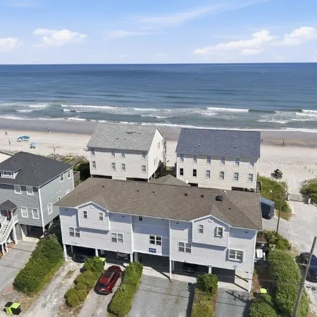 Not quite ocean front, but almost! Just a few steps to the sand! Pet friendly.