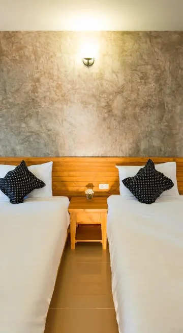 ห้องมาตรฐานพร้อมเตียงเดี่ยว 2 เตียง