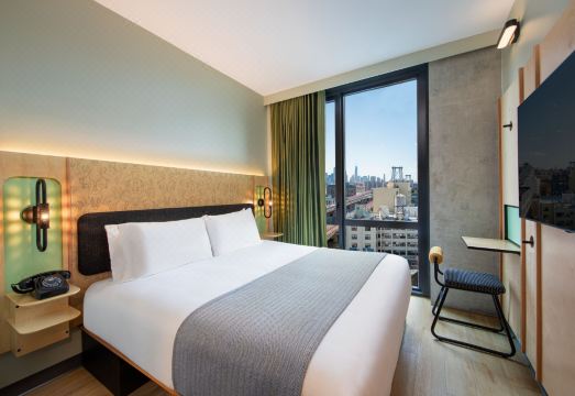 모던한 호텔 객실 인테리어