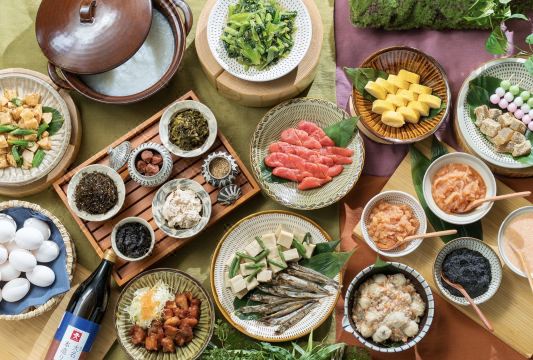 베셀 인 하카타 나가수 뷔페 음식