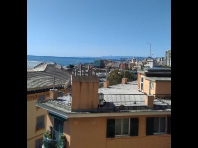 Spacious Apartment with Sea View Terrace in Genoa Pegli
