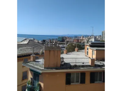 Spacious apartment with sea view terrace in Genoa Pegli